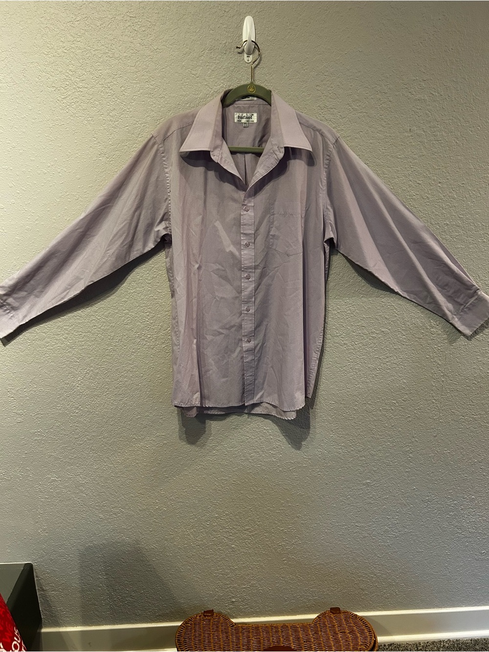 RAFAEL Light Lavender Men's Dress Shirt